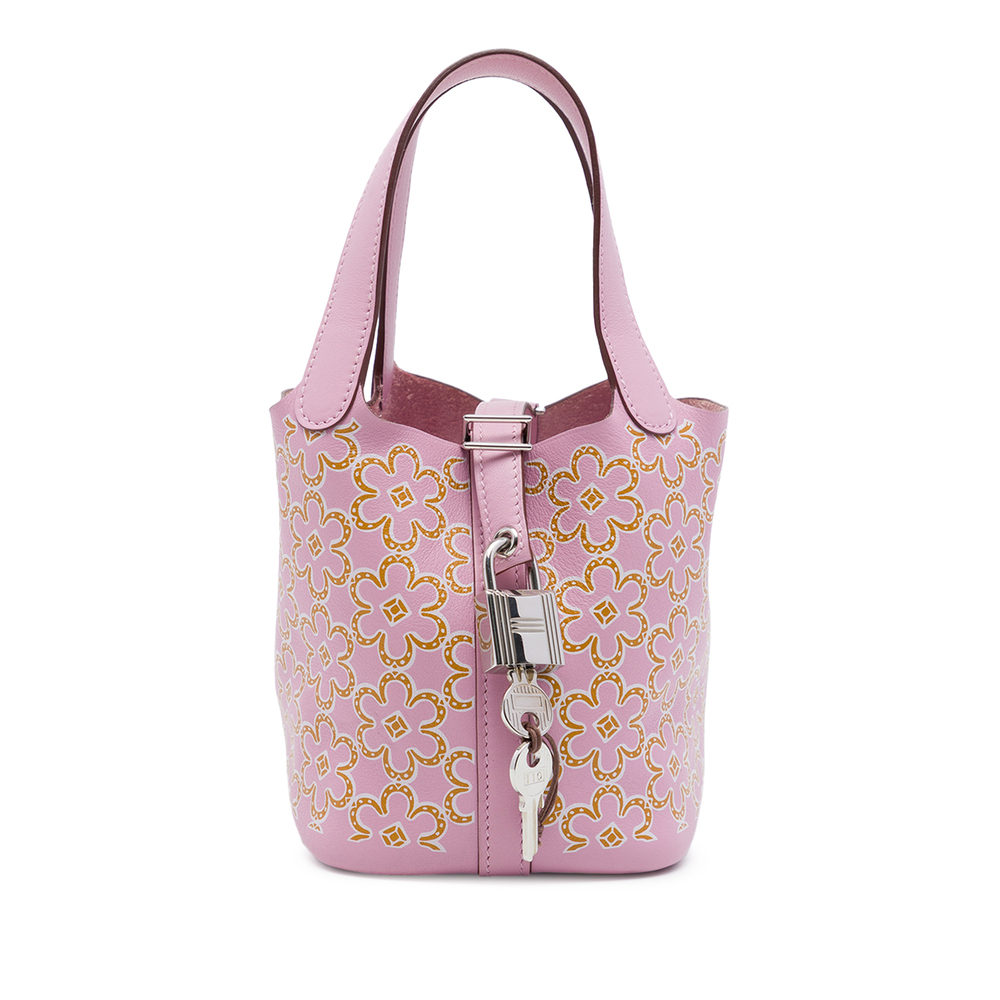 Pre-Loved Hermes Micro Swift Lucky Daisy Picotin Lock 14
